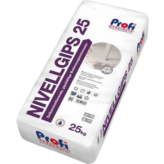 NIVELLGIPS 20,  25 kg /zsák  1-25mm 